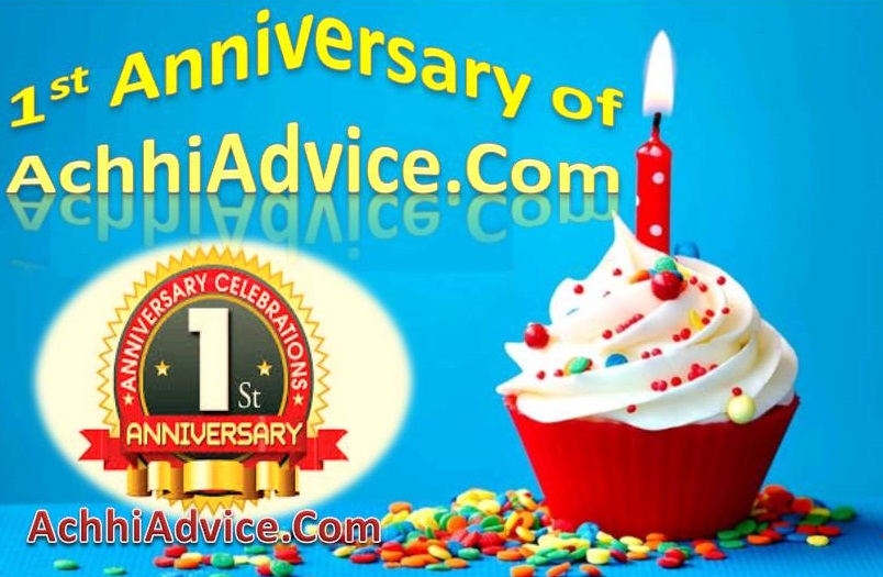 1 Year Anniversary AchhiAdvice